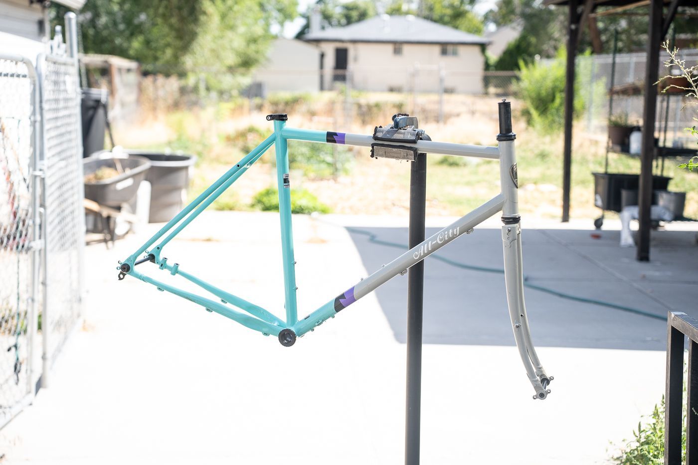 All-City Gorilla Monsoon 55cm Frameset w/ Frame bag