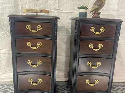 Vintage refurbished, beautiful side tables