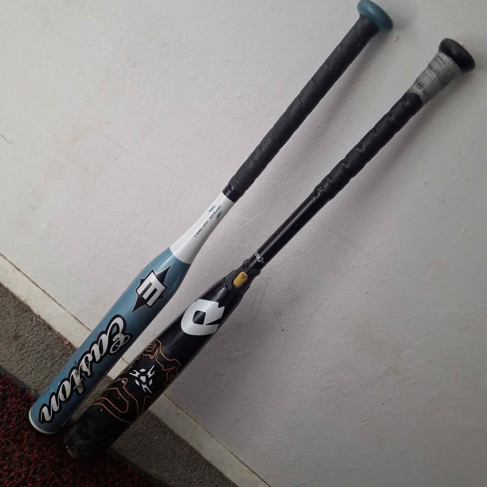 Demarini 30 27oz cbc-20 Easton 29 20oz bbcor softball baseball bats $60ea