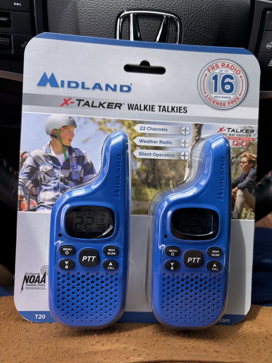 Brand new set of 2 Midwest t10 x talker long range walkie talkies