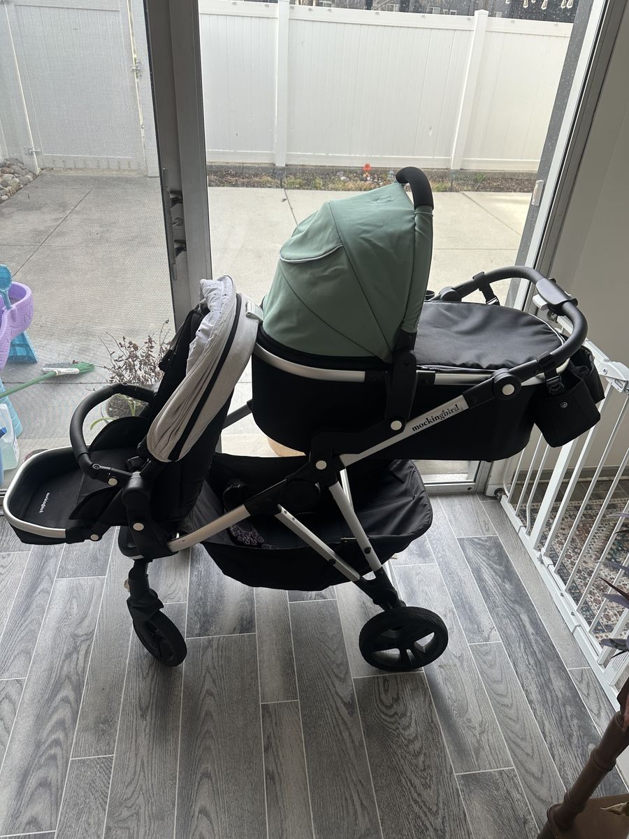 Mockingbird Single To Double Stroller w/ Bassinet
