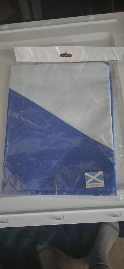 New Scotland Flag 3'x5' - Vibrant Blue & White St. Andrew's Cross Banner