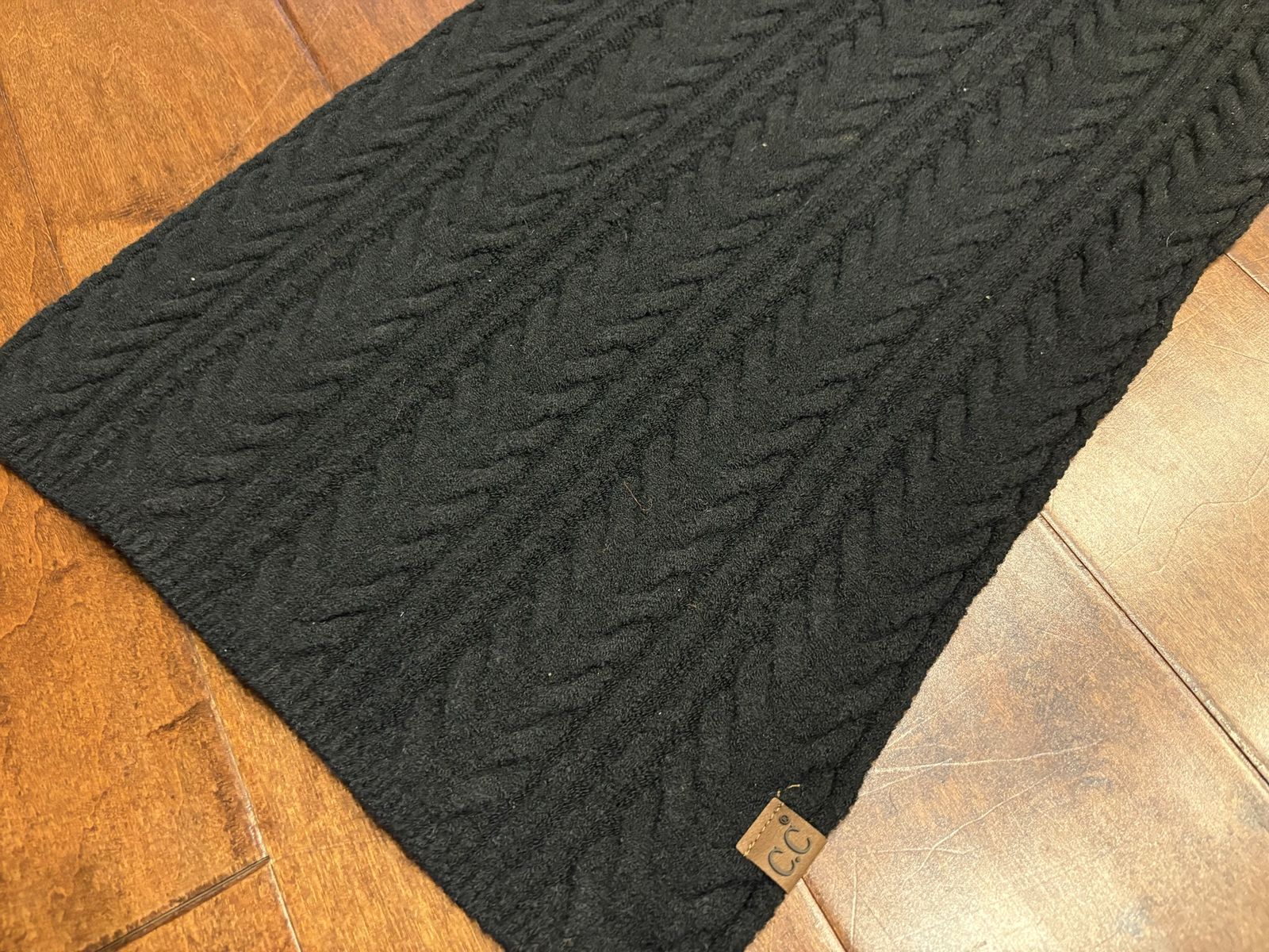 New Black Cable Knit Scarf by CC - 3 available 