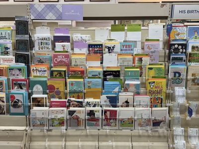 Commercial Retail Greeting Card Display Shelving Unit
