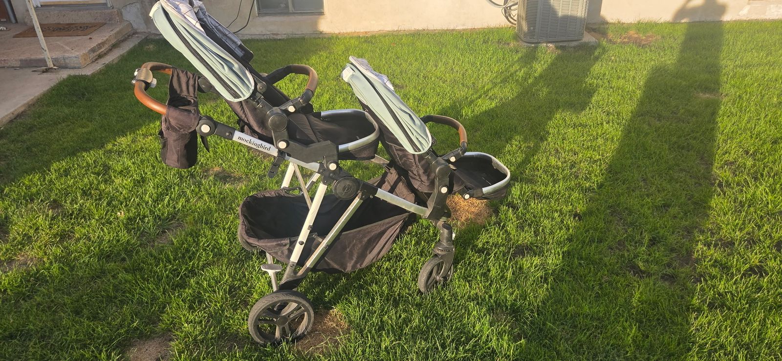 Mockingbird Double Stroller with Two Seats and Parent Organizer