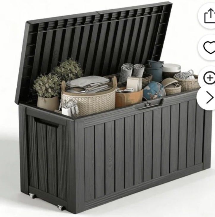 NEW-Lockable Patio Outdoor Storage Box for Furniture, Garden Tools and Tools
