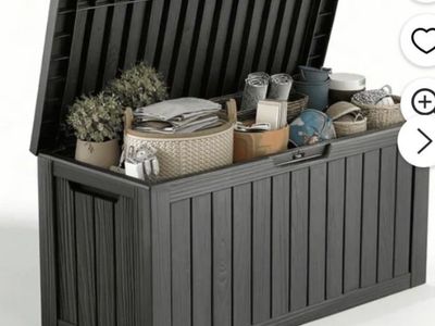 NEW-Lockable Patio Outdoor Storage Box for Furniture, Garden Tools and Tools