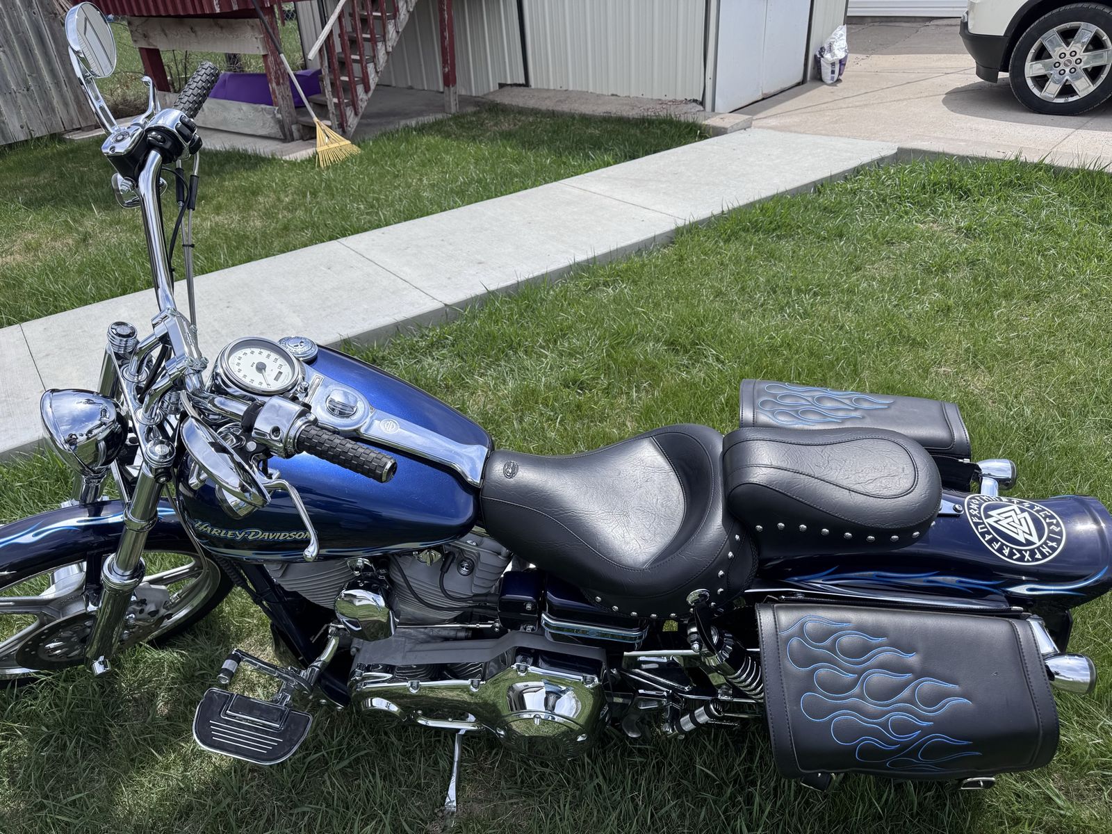 2002 Harley-Davidson CVO Dyna Wide Glide FXDWG3 Screaming Eagle - Blue, 20k Miles, Rinehart Exhaust