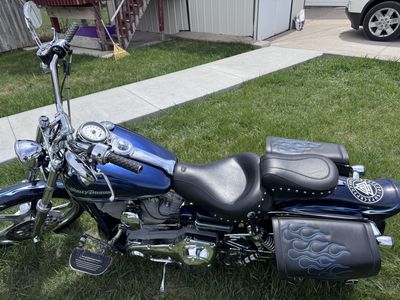 2002 Harley-Davidson CVO Dyna Wide Glide FXDWG3 Screaming Eagle - Blue, 20k Miles, Rinehart Exhaust