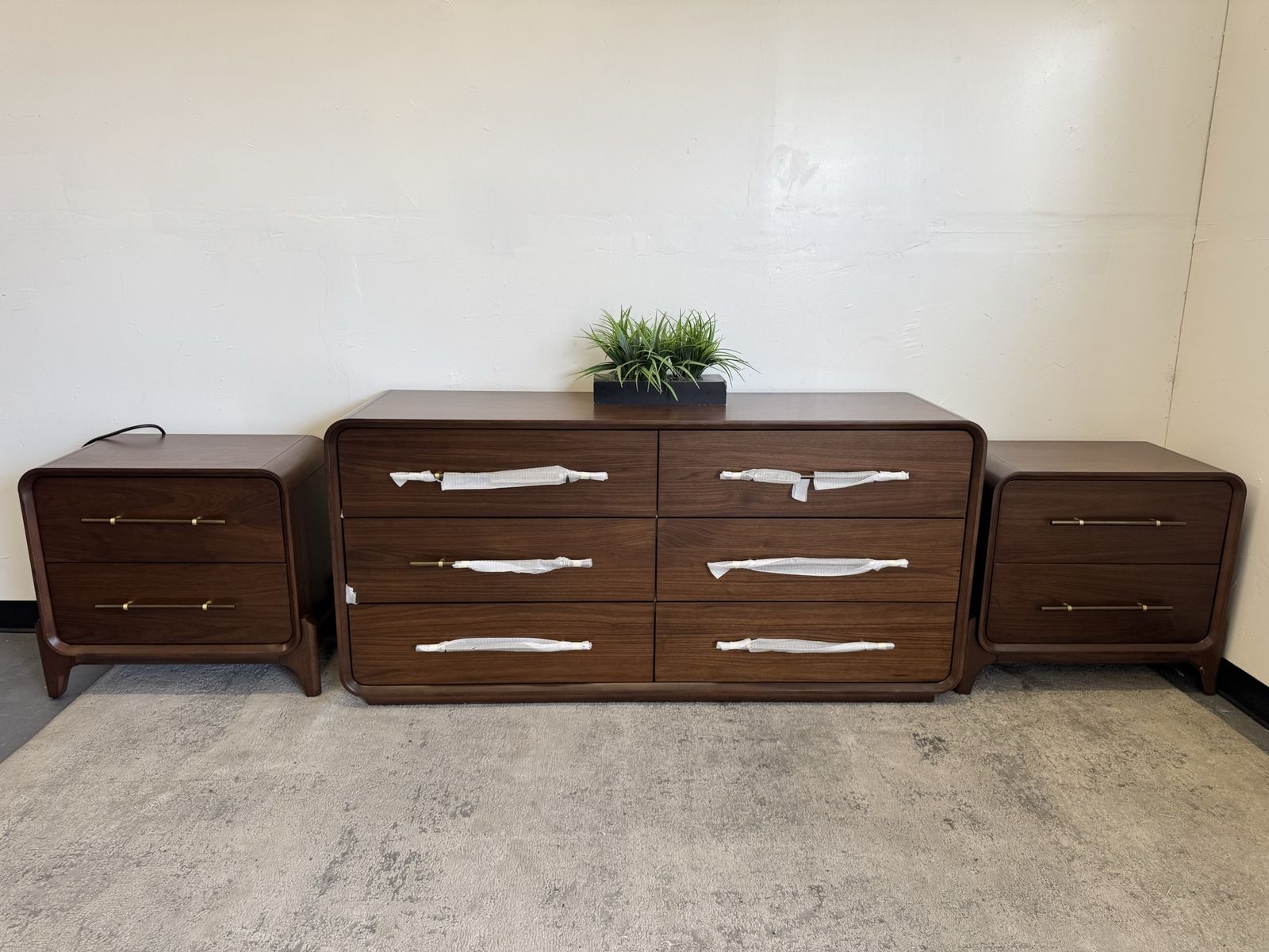 NEW COSTCO DRESSER AND NIGHT STAND SET
