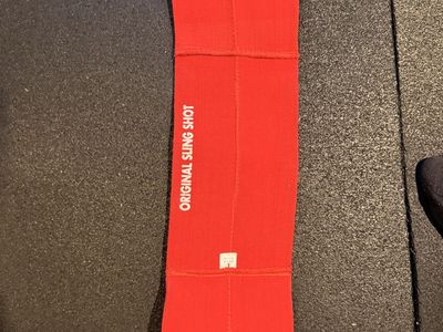 Mark Bell Sling Shot Original Red Weightlifting Powerlifting Bench Press Support, Size L