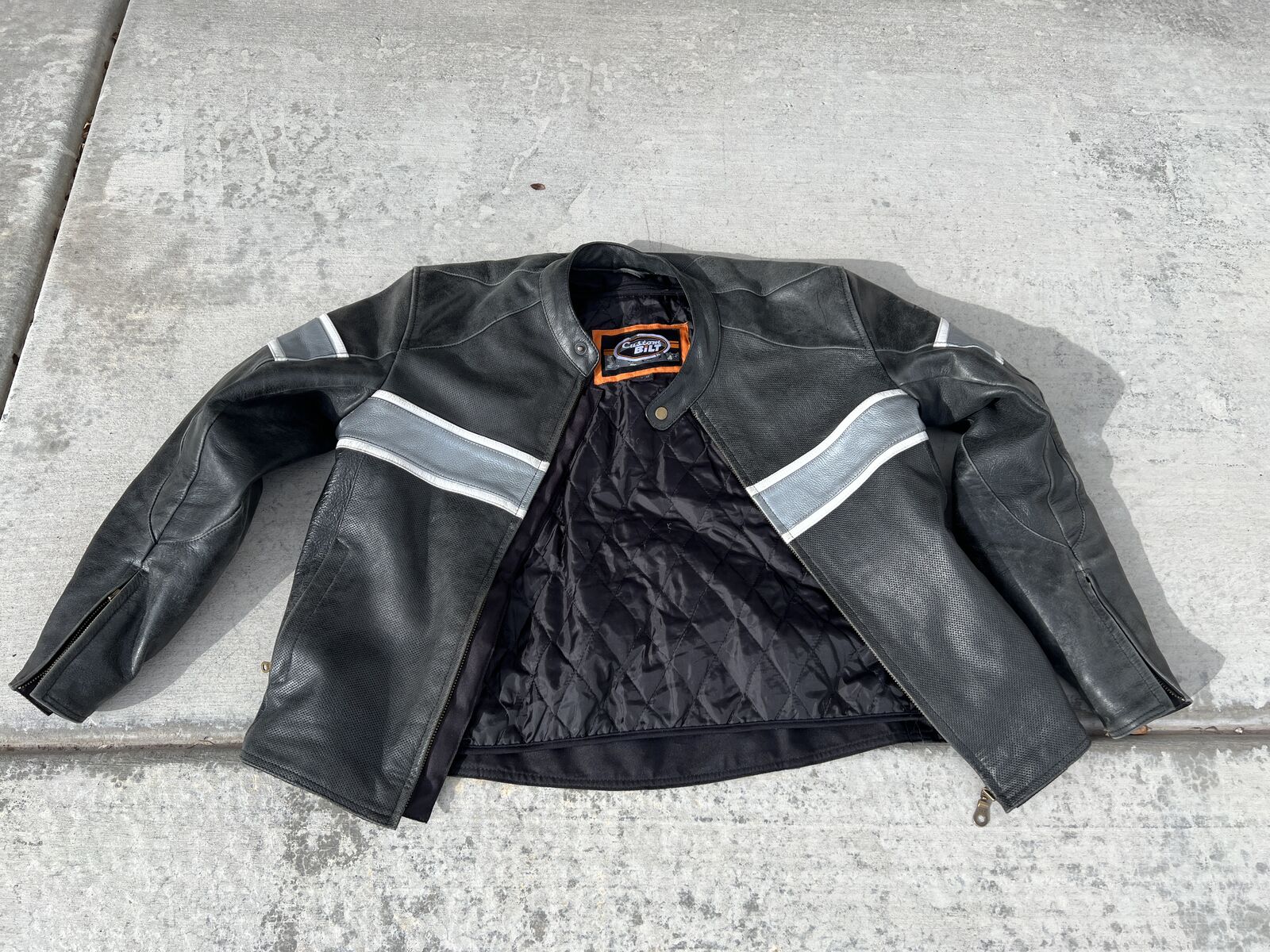 Bilt Leather Motorcycle Jacket size Large