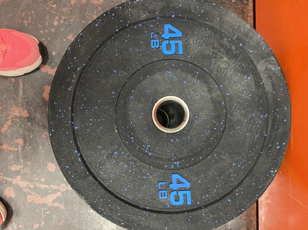 45LB BUMPER WEIGHT barbell plate exercise equip