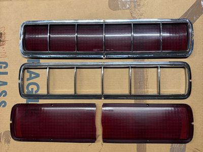1968 Ford Mustang Shelby GT500 GT/CS Taillight Lens & Bezel set