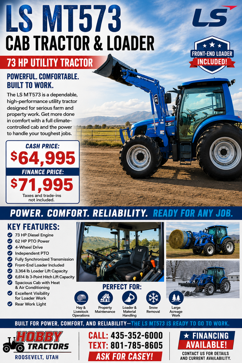 LS MT573 Tractor and loader
