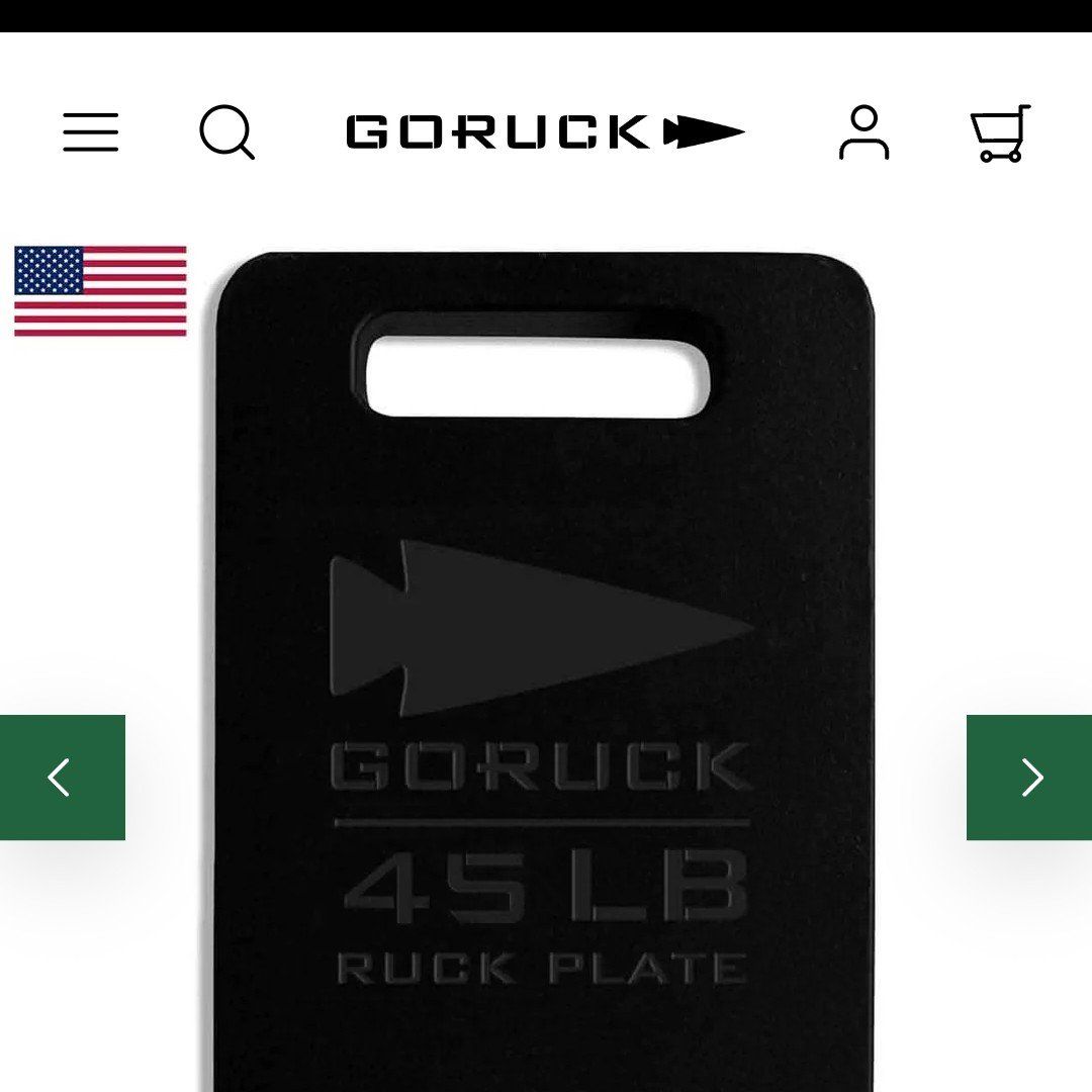 GO RUCK Vest Plates 10lb, 20lb, 30lb, 45lb