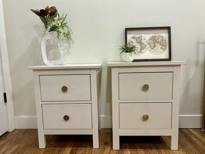 Beautiful White Coordinating Nighstands