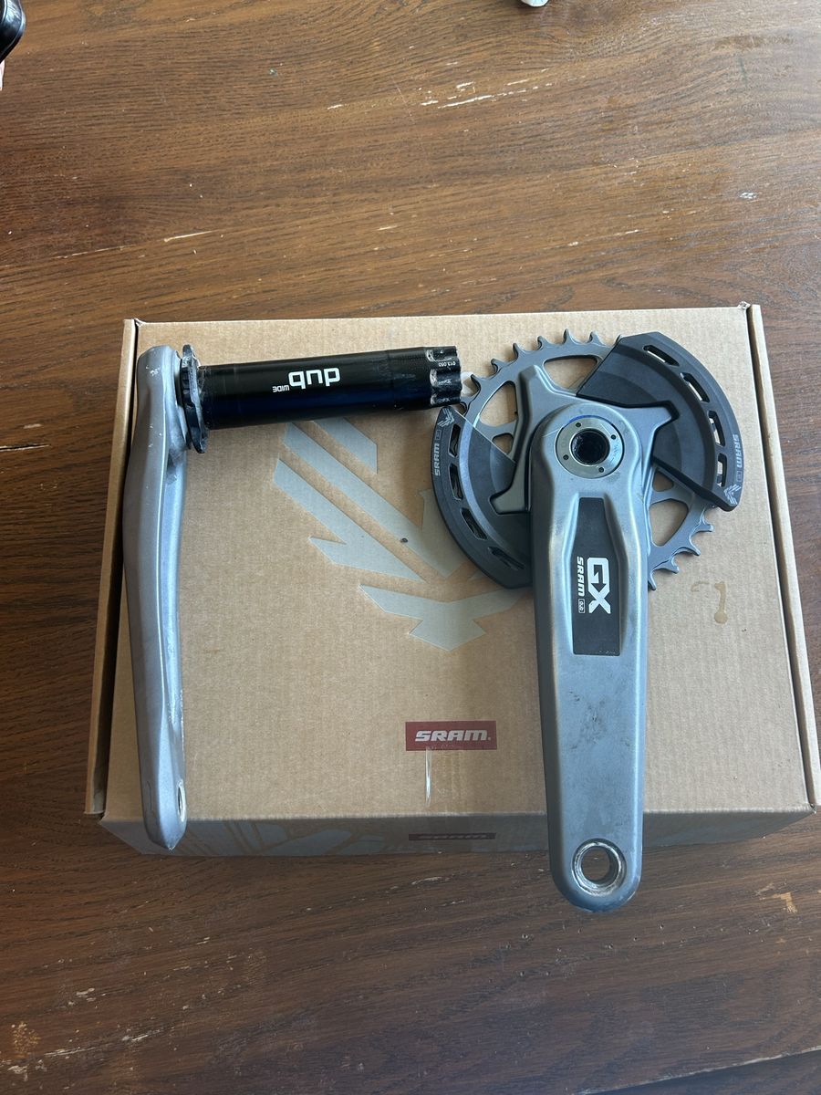 SRAM GX Eagle Transmission DUB Wide Crankset 175mm with Chainring & Bashguards