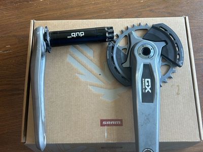 SRAM GX Eagle Transmission DUB Wide Crankset 175mm with Chainring & Bashguards