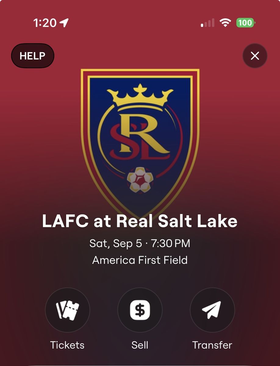 Midfield East Side RSL vs LAFC $90