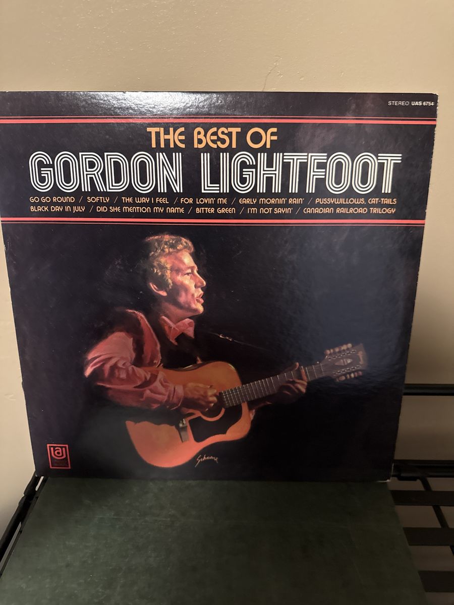The Best of Gordon Lightfoot Vinyl LP Record (UAS 6754 Stereo)