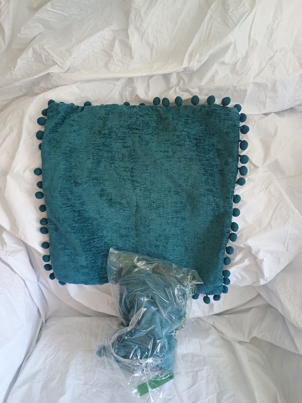 Set of 2 Blue Throw Pillow Covers, Brand New and Unused