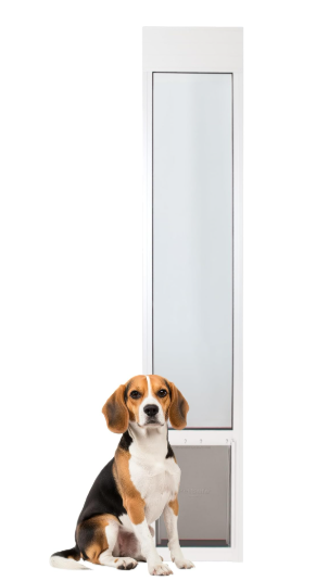 PetSafe Sliding Glass Pet Door, 1 Piece, Medium Dogs to 40 lb, White