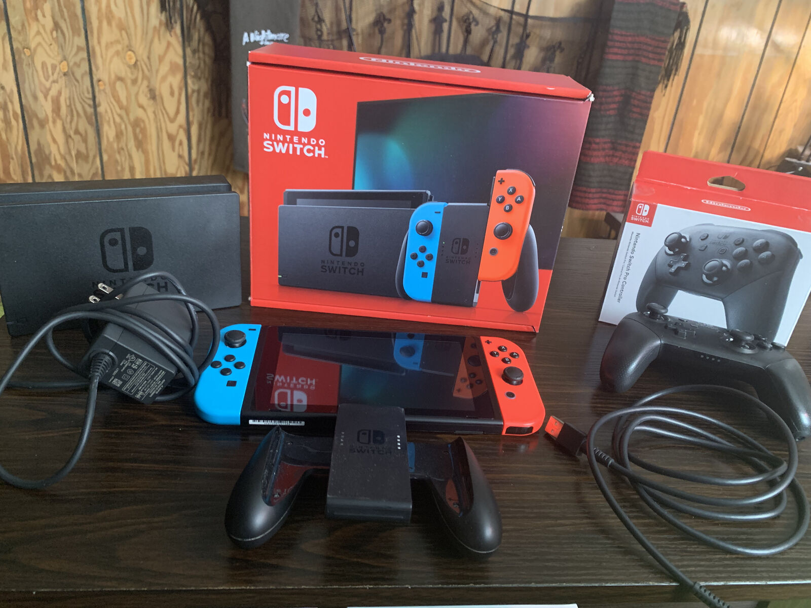 Nintendo Switch, Pro Controller, 64gb micro SD - $150 - Like New!