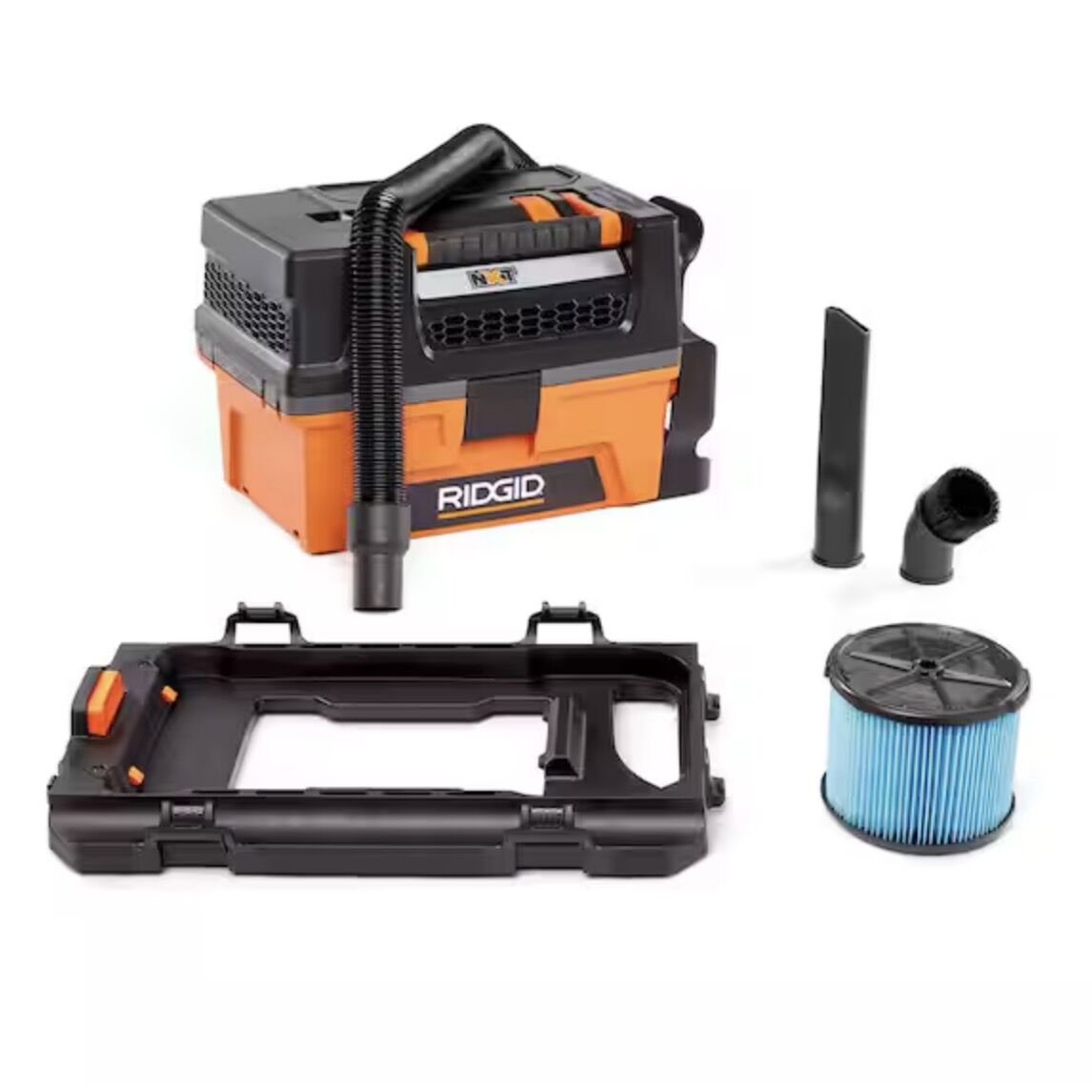 RIDGID 3 Gal. 5.0 Peak HP NXT Shop Vacuum Wet Dry Vac with Filter, Locking Hose, Accessories and Pro Gear Attachment HD0300PG