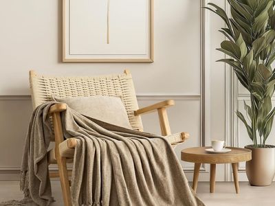 Soft Chenille Throw Blanket for Couch, Cozy Plush Fuzzy Decorative Chenille Knit Throw Blanket with Tassels,