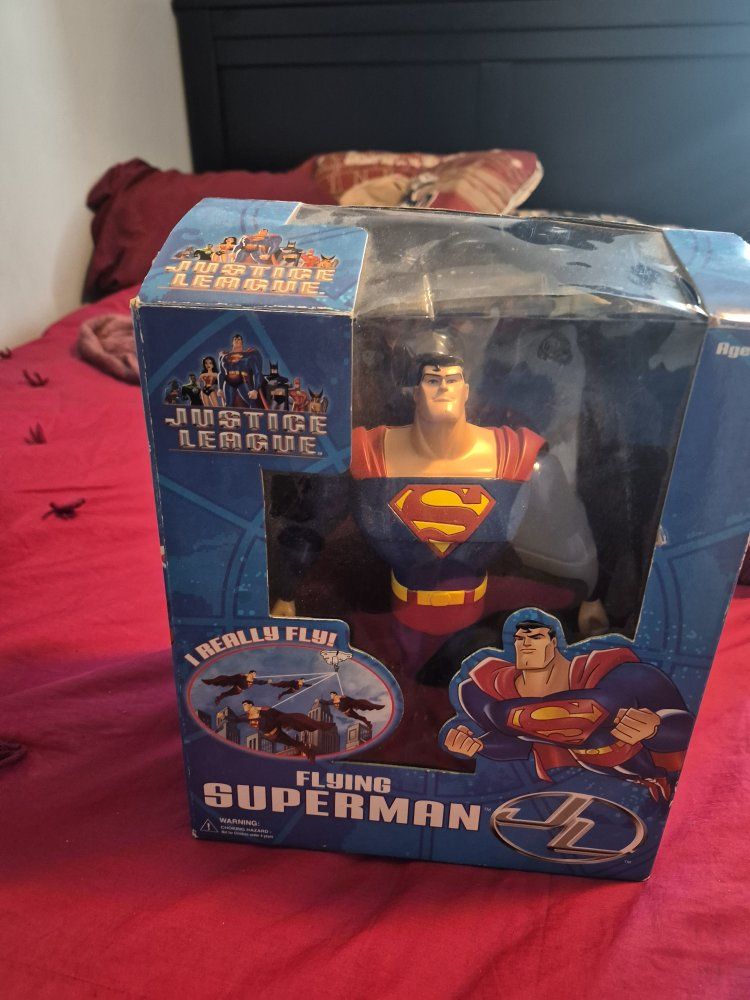 Justice League Flying Superman Action Figure - Large DC Comics Collectible Toy New in Box
