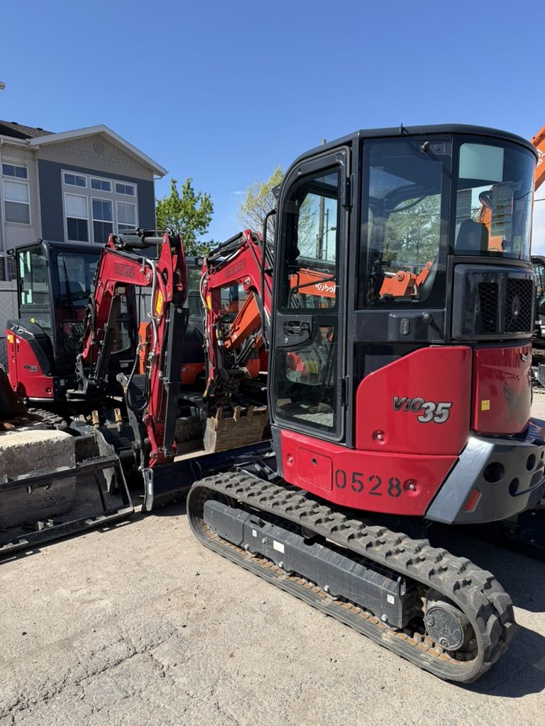 Dig, Grade & Clean Up in Tight Spaces – Yanmar VIO35 Mini Excavator Rental - 35 Class Unit