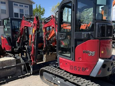 Dig, Grade & Clean Up in Tight Spaces – Yanmar VIO35 Mini Excavator Rental - 35 Class Unit