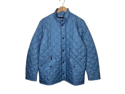 NEW Barbour Men's Flyweight Chelsea Quilt Jacket Sky Blue Medium
