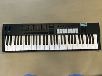 Novation Launchkey 61-Key USB MIDI Keyboard Controller - Black with Pads & Fader