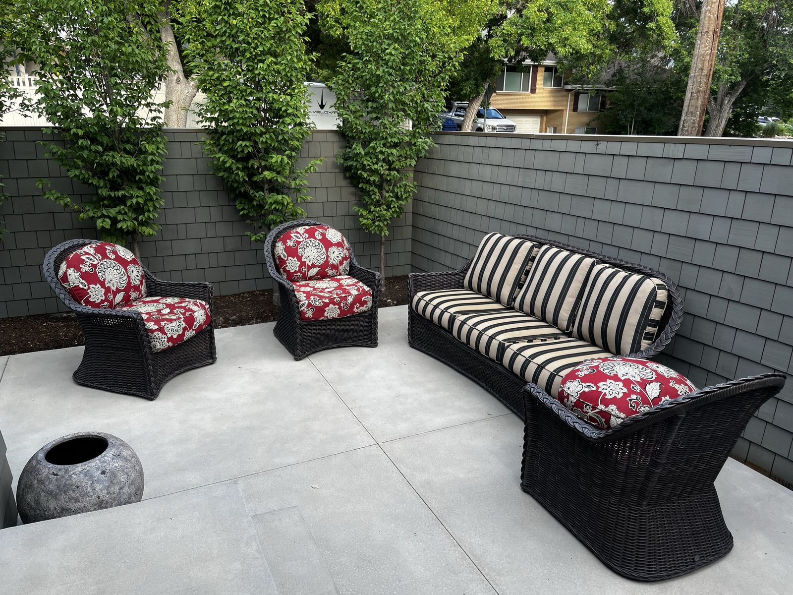 4-Piece Summer Classics Wicker Patio Set