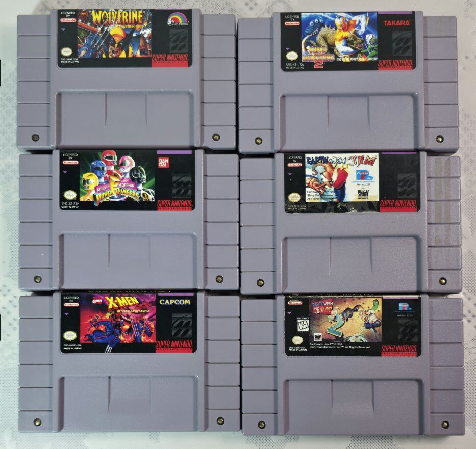 SNES Nintendo Video Games (6)