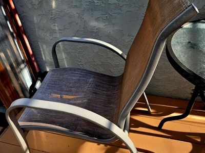FREE! Outdoor Patio Chair-Damaged Seat