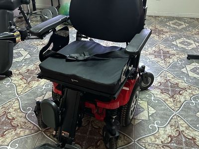 Used Vector Rehab Mobility Electric Wheelchair, Red/Black