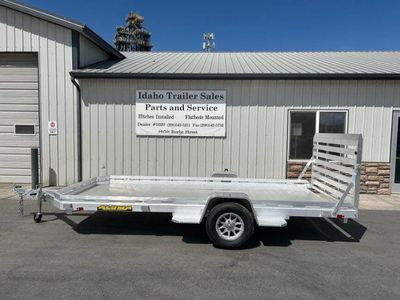 2026 Aluma 7814ST 77'x14' 2' Single Axle Aluminum Utility Trailer