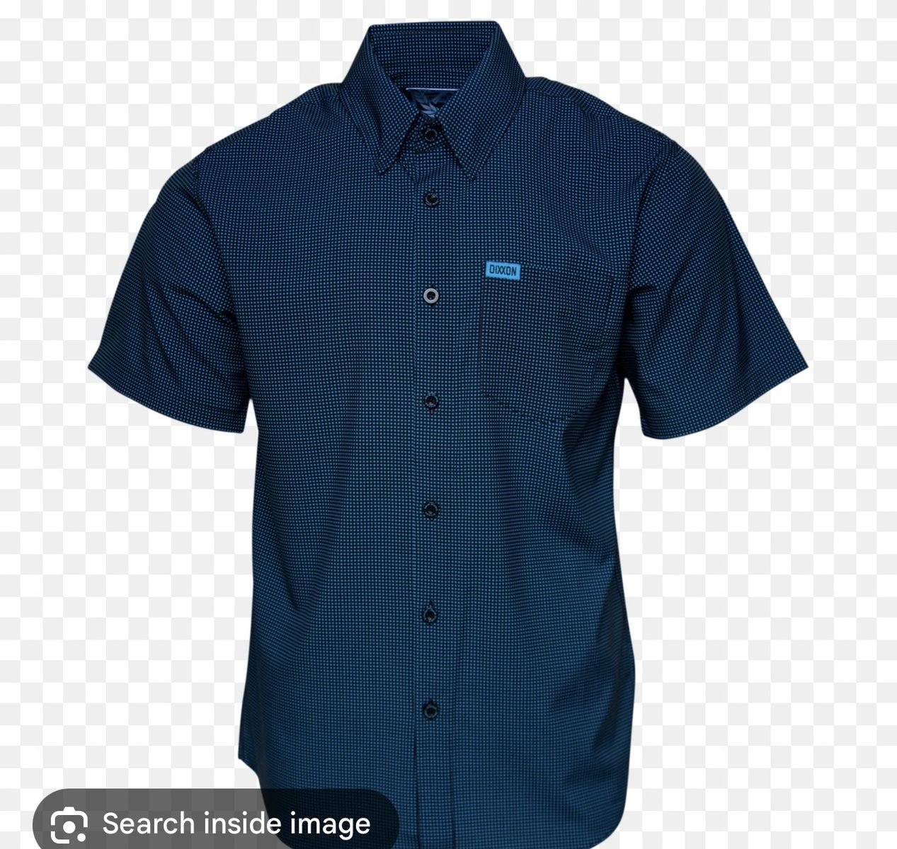 Dixxon Flannel Company Simple Mind Men's Blue Short Sleeve Button-Down Shirt