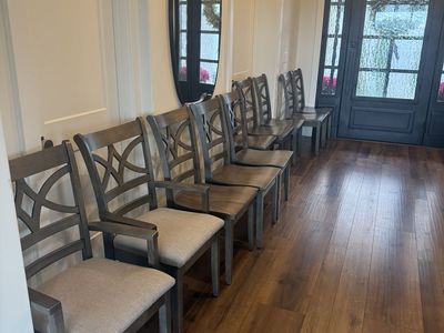 Like New Bassett Solid Wood Dining Chairs