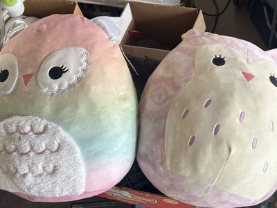 Set of 3 Plush Plushies Including Owls and Hippocorn Plush