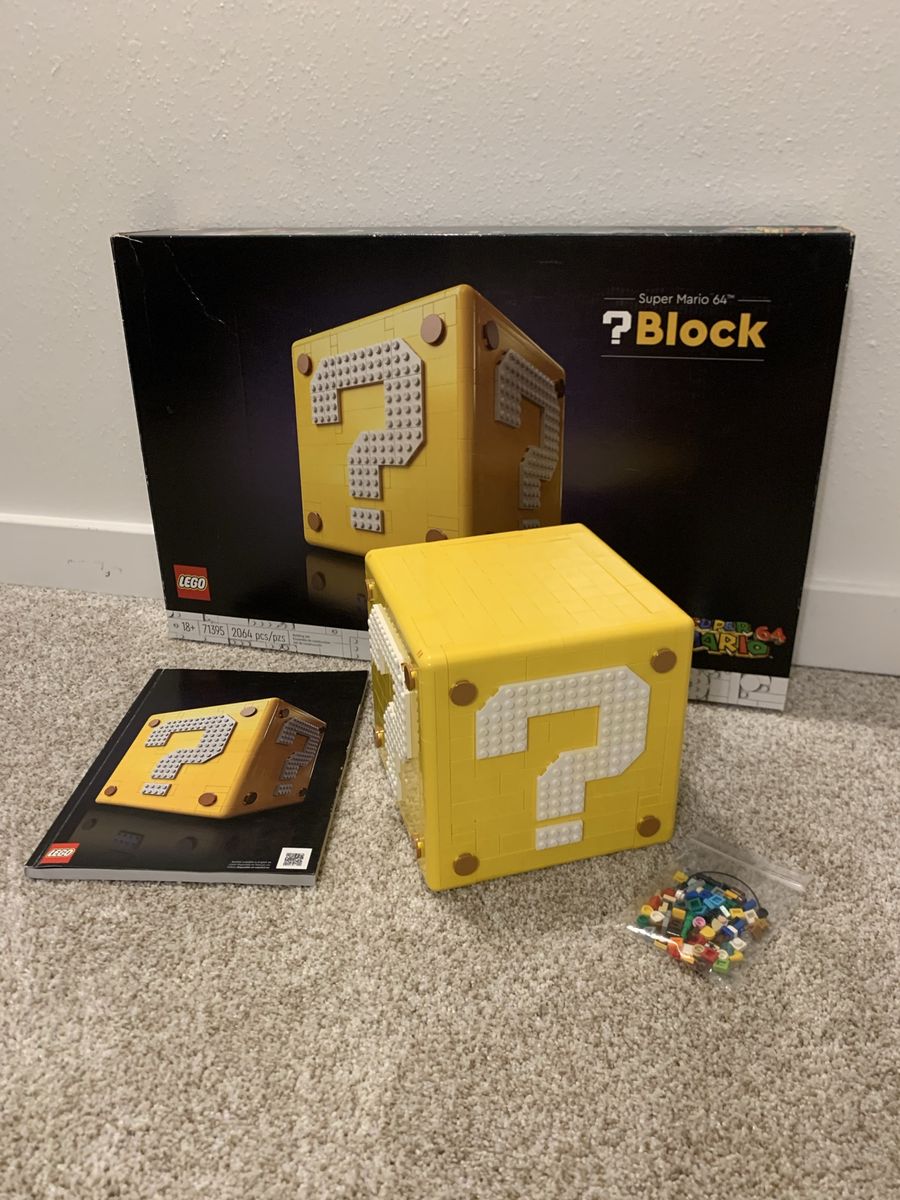 LEGO Super Mario 64 Question Mark Block Set 71395 - Complete with Box & Manual