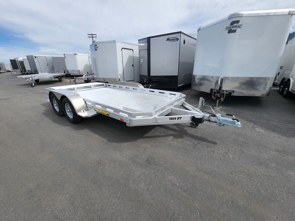 2027 Aluma 7814 BT (6.5X14) 7K with Rock Guard Aluminum Utility Trailer