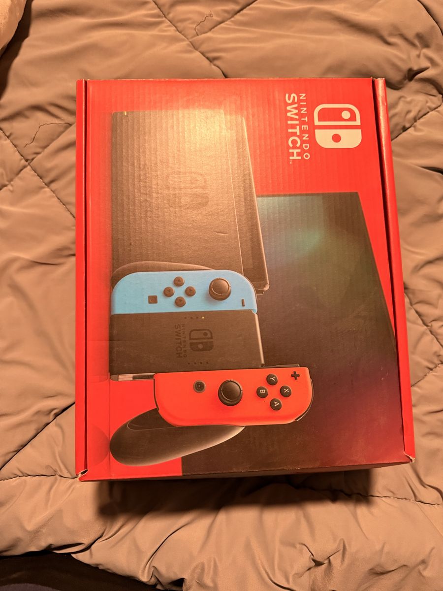 Nintendo Switch Console with Neon Blue and Neon Red Joy-Cons (Boxed)
