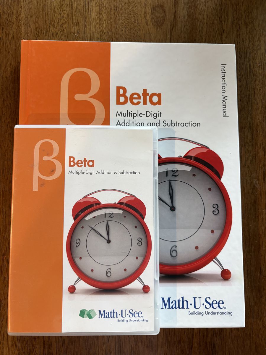 Math U See Beta Curriculum Teachers Manual + DVD