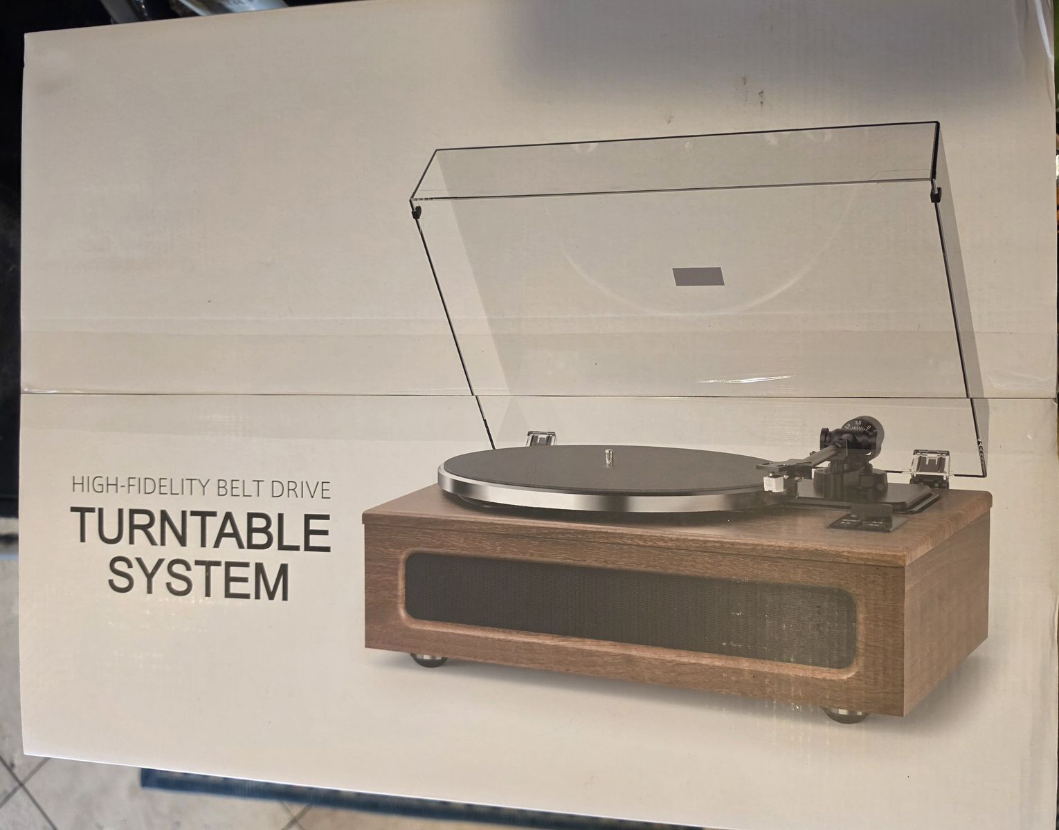 Seasonlife HQ-KZ018 Turntable Record Player with Built-in HiFi Speakers