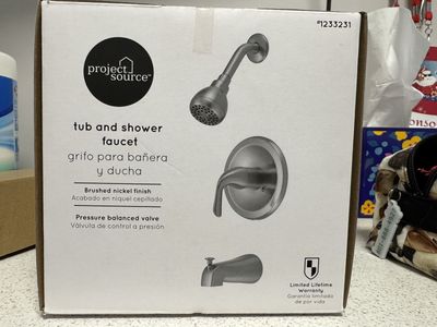 Project Source Bathroom Tub & Shower faucet - brushed nickel