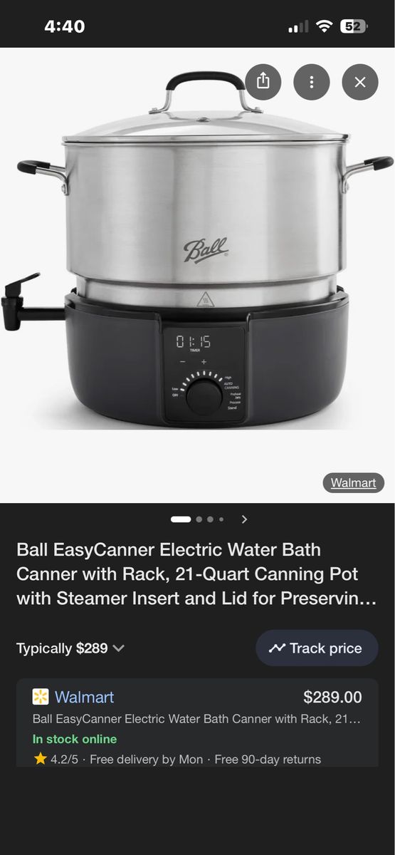 Canner With Electric Water Bath